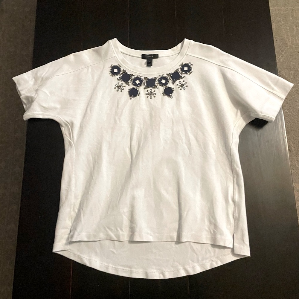 J Crew Beaded Top